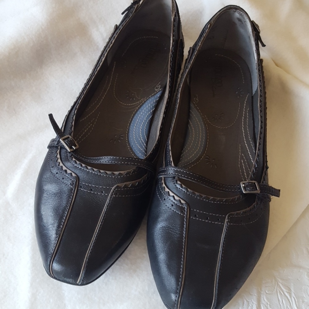 Indigo by Clark Comfy Flats Black & Grey